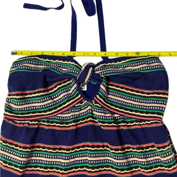 Vintage Missoni NWT Multicolored Striped Knit Halter Maxi Dress - Picture 12 of 12